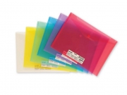 ПАПКА  ПВЦ С КОПЧЕ прозр., разл. цветове А4+  FC SPREE /12/ 