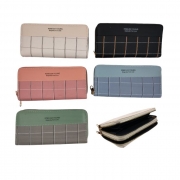 ПОРТМОНЕ ДАМСКО ГОЛЯМО С 2 ЦИПА КВАДРАТИ 19,5*9,5см LG-12724