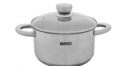 ТЕНДЖЕРА С КАПАК BRIO Меtalica Ф22см Н11см  4л