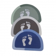 ИЗТРИВАЛКА СТЪПКИ ПОЛУКРЪГ 58х40см ГУМИРАНА