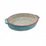 ТАВА КЕРАМ. ОВАЛ ГОЛ. С ДРЪЖКИ РИБКИ 28*17*6см Danny Home SM03-20