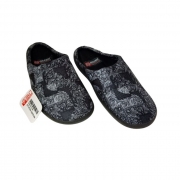 ДОМАШНИ ЧЕХЛИ ДАМСКИ ЧЕРНИ С БЕЛИ ОРНАМЕНТИ №37-41 с ограничител /6/