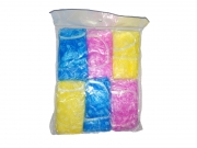 ШАПКА ЗА БАНЯ 6бр/пак. ТОЧКИ, НАЙЛОН ТЪНКИ 