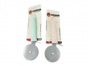 НОЖ ЗА ПИЦА  20см /ролка Ф6,5см/ ЦВЕТНА ПВЦ ДРЪЖКА 