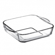 ТАВА ОГНЕУПОРНО СТЪКЛО КВАДР. 22х22см BORCAM 1,95л