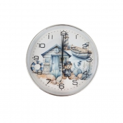 СТЕНЕН ЧАСОВНИК ДЕТСКИ МОРСКИ МОТИВИ Ф12,5см БЕЗШУМЕН В77714