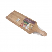 ДЪСКА ЗА РЯЗАНЕ БАМБУК ПРАВОЪГ. С ДРЪЖКА 14,5х44,5см.