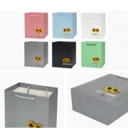 ТОРБИЧКИ ПОД. 10бр. ЕДНОЦВ. СЪС СЛЪНЧОГЛЕДИ 32х26х12см 