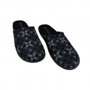 ДОМАШНИ ЧЕХЛИ ДАМСКИ ЧЕРНИ С БЕЛИ ЦВЕТЯ №36-41 /6/