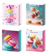 ТОРБИЧКИ ПОД. 10бр. КАРТОН ФРЕНСКИ МАКАРОНИ 23,5х17,5х8,5см 40329-32