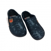 ДОМАШНИ ЧЕХЛИ МЪЖКИ ЧЕРНИ МЕЛАНЖ №41-45 с ограничител /6/ 