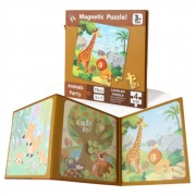 ПЪЗЕЛ МАГНИТЕН 75ел. 3 В 1 АФРИКАНСКИ ЖИВОТНИ 18*18см