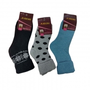 ЧОРАПИ ДАМСКИ АНГОРА ТЕРМО СНЕЖИНКИ/ТОЧКИ/ЕДНОЦВ. ПОДВИТИ №37-42 /10/