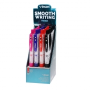 ХИМИКАЛ  ЦВЕТЯ 24бр./кут. VINSON 501 ЩРАКАЩ Oil Gel Pen 0.7мм