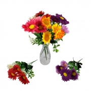 БУКЕТЧЕ ГЕРБЕРИ ДВУЦВЕТНИ 5 цвята 34см LG-12953 /2/