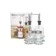 ОЛИВЕРНИК СТЪКЛО 4 ЧАСТИ С МЕТ.ПОСТАВКА Danny Home 