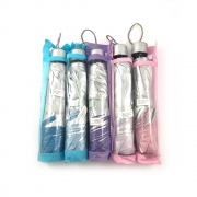 ЧАДЪР ЕДНОЦВ. ПРОМАЗКА СГЪВАЕМ 3ч d90см РАЗЛ. ЦВЕТОВЕ в калъф 8сп. /противовятърен/