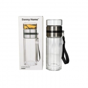 БУТИЛКА СТЪКЛО ЗА ЧАЙ С ЦЕДКА 300мл  Danny Home