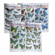 СТИКЕРИ ПЕПЕРУДИ 3D 60см.х34см. НА КАРТОН