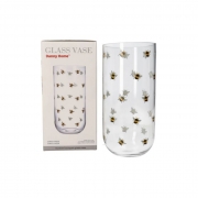 ВАЗА СТЪКЛО НА ПЧЕЛИЧКИ Н25см Ф12см Danny Home