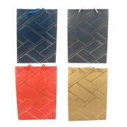 ТОРБИЧКИ ПОД. 10бр. КАРТОН ЗЛАТНИ ЧЕРТИ 24х18х8,5см 50328-11