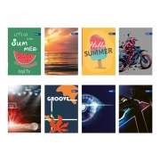 ТЕТРАДКА А4 60л. КАРЕ Basic UV Spree /40863/ /10/