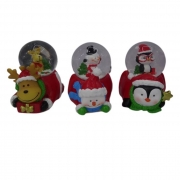 ПРЕСПАПИЕ КОЛЕДНО СВЕТЕЩО ЕЛЕН/СНЕЖКО/Д.КОЛЕДА/ПИНГВИН Ф4,5см Н7см В75826 /12/