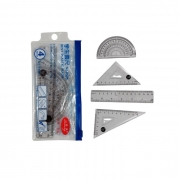К-КТ ЧЕРТОЖЕН-ЛИНИЯ 15см, 2 ТРИЪГЪЛЛНИКА И ТРАНСПОРТИР