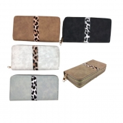 ПОРТМОНЕ ДАМСКО ЛЕОПАРД 20х10см с 2 ципа