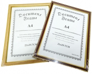 ФОТОРАМКА А4 3 ЦВЯТА ЗЛАТИСТА РАМКА
